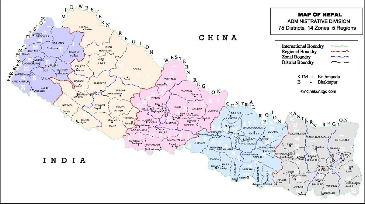 nepal alle district anzeigen