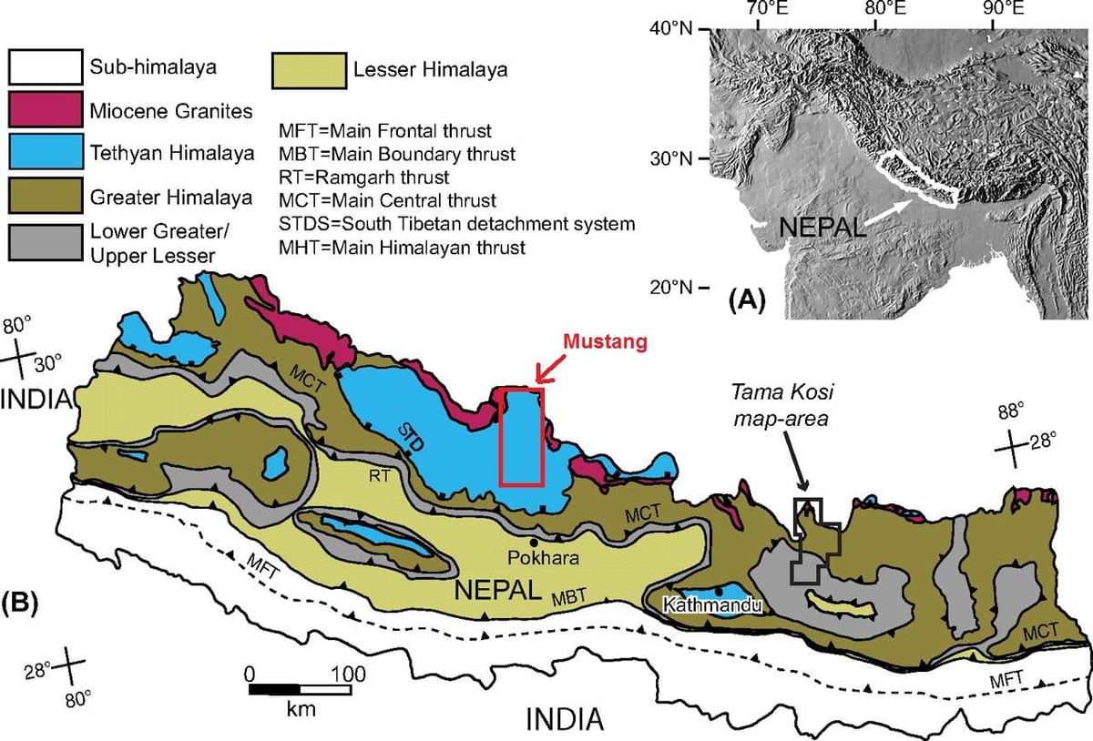 Karte der geologischen nepa