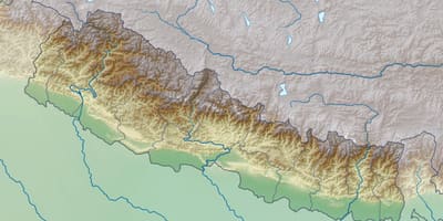 Nepal 3d-Karte