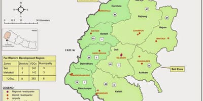 Karten von West-nepal