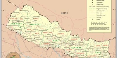 Online-Karte von nepal