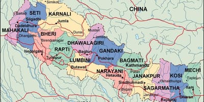 Karte von digital nepal