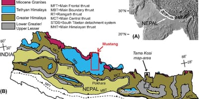 Karte der geologischen nepa