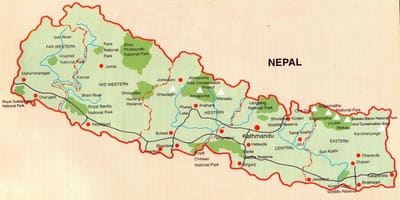 Karte von nepal Bahn butwal
