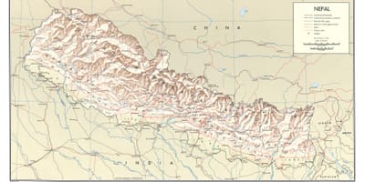 Nepal Zug route anzeigen